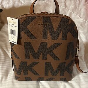 Michael Kors Cindy Tan and Black Women’s Backpack